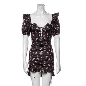 For Love and Lemons Floral Mini Dress Size Xs